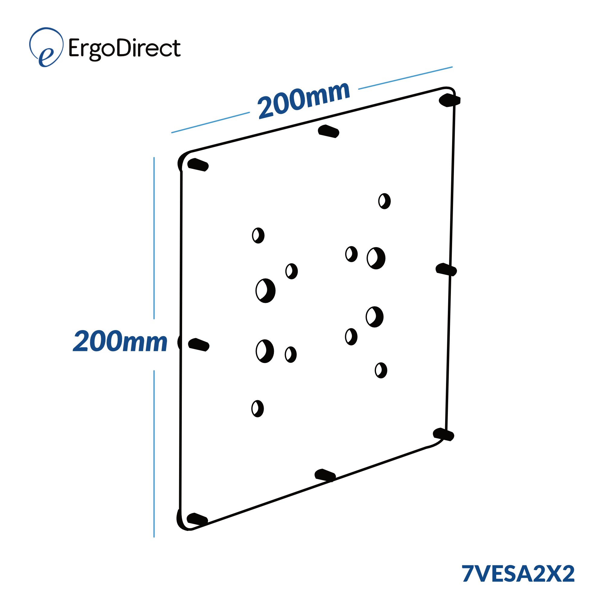 Innovative 7VESA2x2 VESA Adapter Plate 200x200 mm