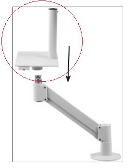 Keyboard Adapter for attachment of the 8137 to the arm