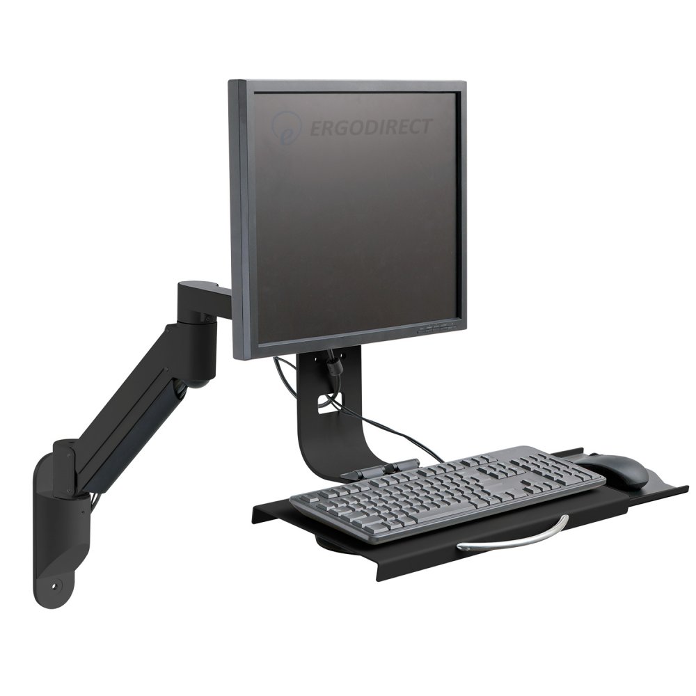 Innovative 7509 Data Entry Monitor Arm with Flip-up Keyboard (27")