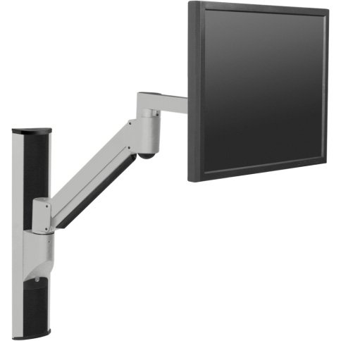 8326 vertical wall mounting track (silver), LCD arm with 8326 track mount