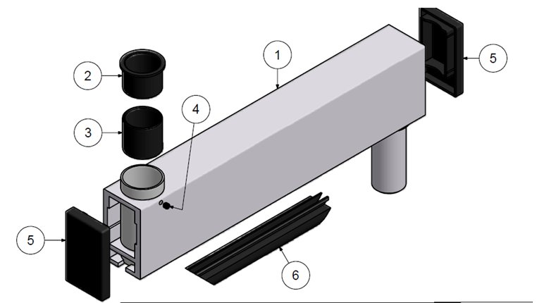 Innovative 8418-12 Rigid 12" Extension Forearm Assembly