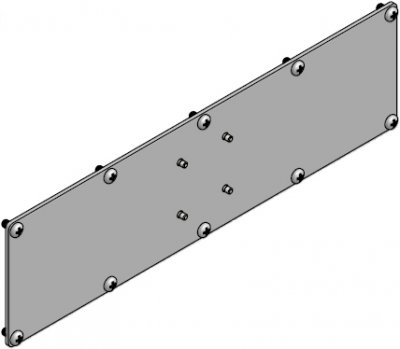 Innovative 7VESA1x4 VESA Adapter Plate 100x400 mm