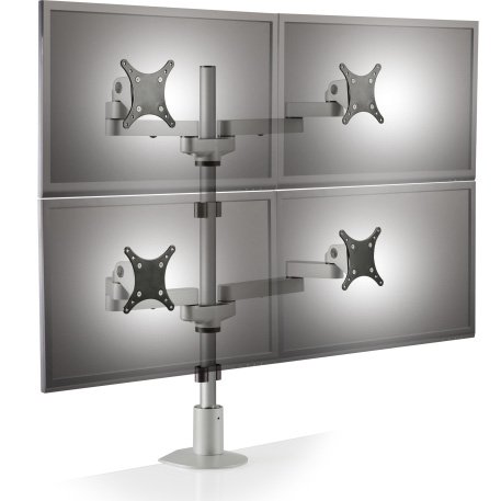 Innovative 9120-D-28 Two-Tier Quad Monitor Arm with 28" Pole