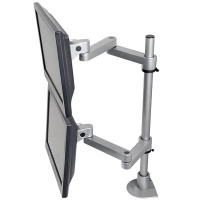 Vertical Pole Mount Dual-Screen Monitor Stand Supplier and