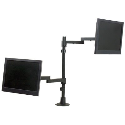 Innovative 9130-D-28 Long Reach Dual Monitor Mount - 28" Pole