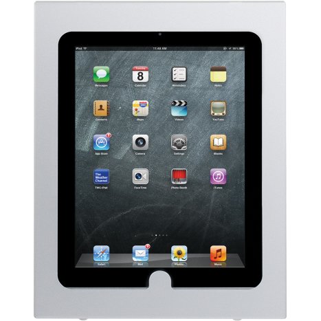 Innovative 8424-NHB Secure iPad Holder with no Home Button (124 Silver)