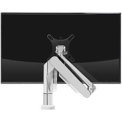 Reduced installation time: a. Quick-install VESA adapter, b. Desk mount with integrated handle