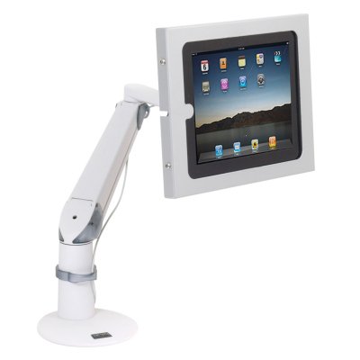 Easily rotate Innovative 5507-8424 (with Home Button) or 5507-8424-NHB (No Home Button) EVO LCD Arm with Secure iPad Holder from portrait to landscape