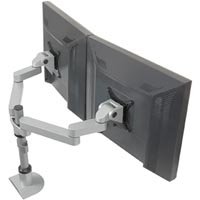 Innovtaive 9124-S-12 EURO Series Dual Side By Side 12" Pole Mount LCD Monitor Arm
