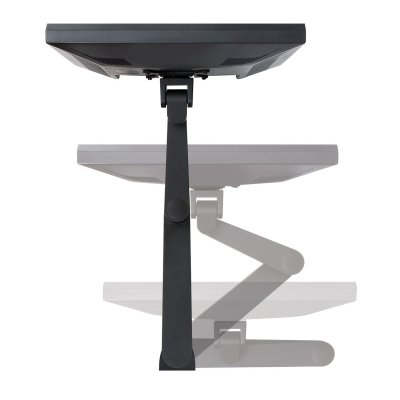 Arm folds flat to save maximum space.