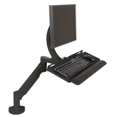 Innovative 7520 Sit-Stand Data Entry LCD Arm with Keyboard Tray