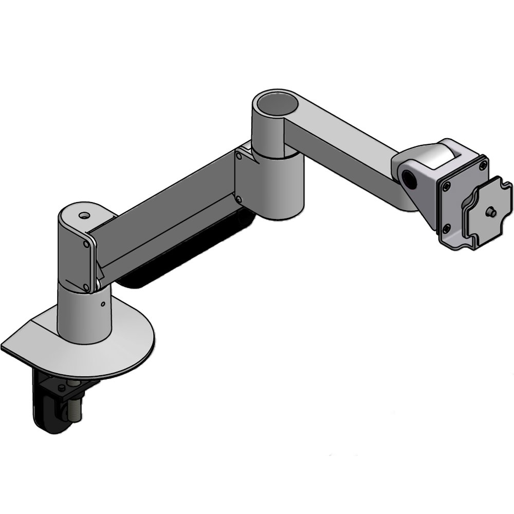 Long Reach Wall Mount Monitor Arm - ErgoDirect EDM-1201W