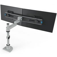 Innovative 9112-SWITCH-S-14 Articulating Dual LCD Arm, 14" Pole