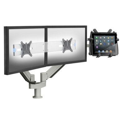 Tablet can be set side by side or below monitors