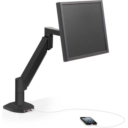 Innovative 7500-Busby Deluxe Monitor Arm with Integrated USB Hub