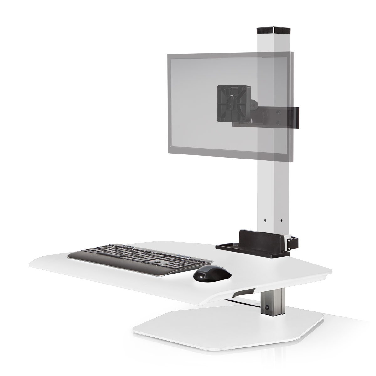 Mount-It! Single Monitor Sit-Stand Workstation – Adjustable Desk Converter