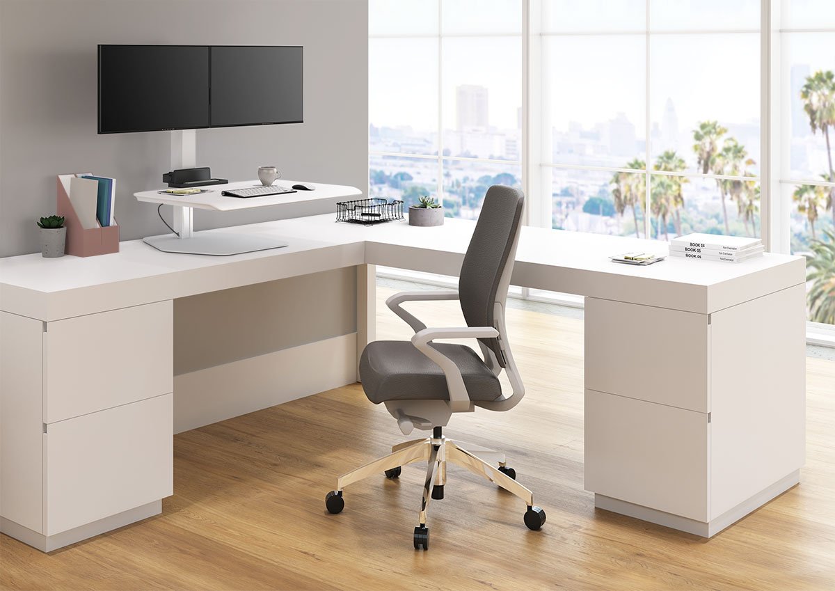 Innovative Winston Dual Monitor Sit-Stand Workstation