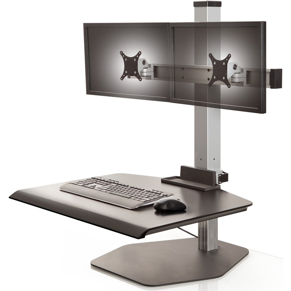 Innovative Winston Dual Monitor Sit Stand Workstation