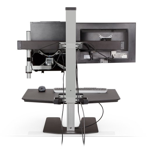 Winston Workstation Cable Management System shown with the Laptop Holder Kit