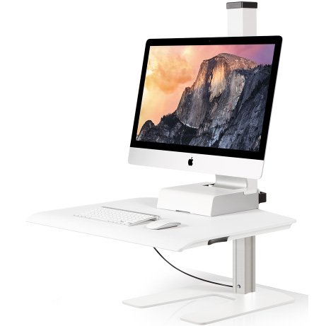 Winston Sit-Stand Workstation with iMac stand accessory