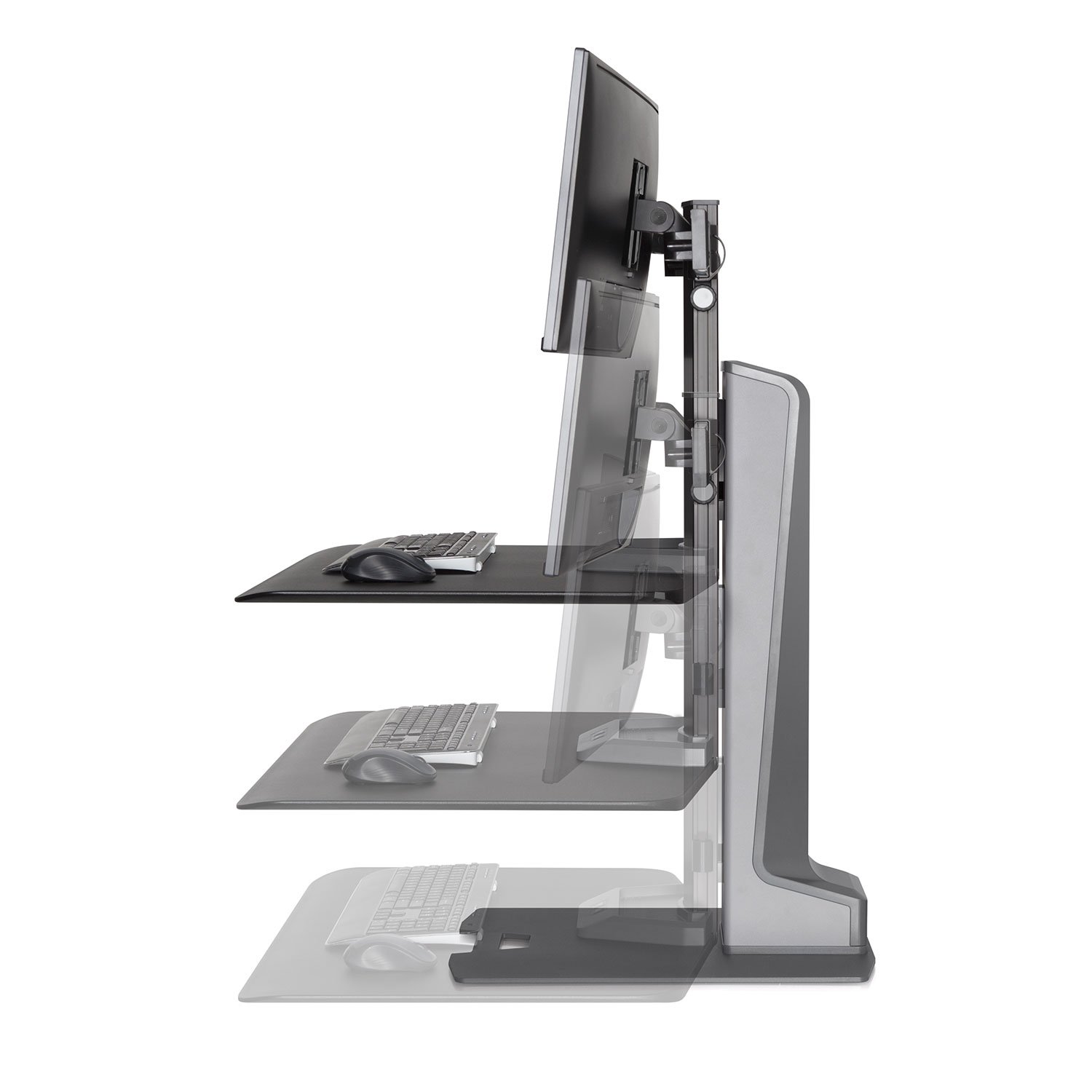 Electric height adjustment makes going from sitting to standing effortless
