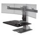 Innovative Winston-E Electric Triple Monitor Sit-Stand Workstation