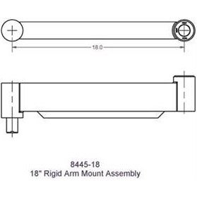 Innovative 8445-18 Long 18" Extension Arm