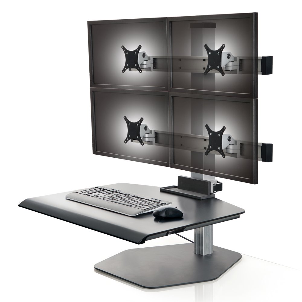 Innovative Winston Quad 2/2 Freestanding Sit-Stand Workstation