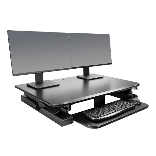 Expansive upper display surface