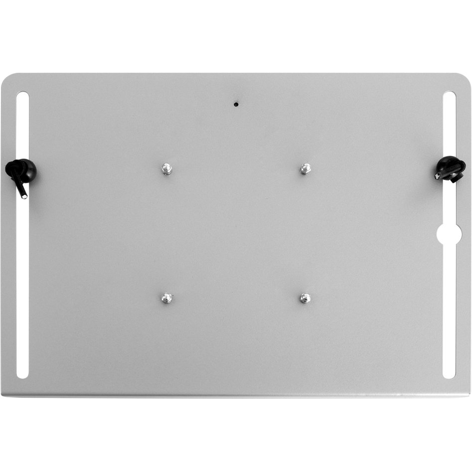 Back view of 8510 Laptop Tray in silver color