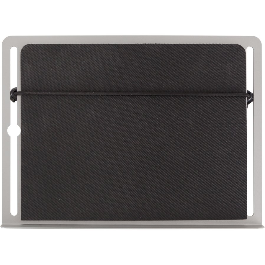 Front view of 8510 Laptop Tray in silver color