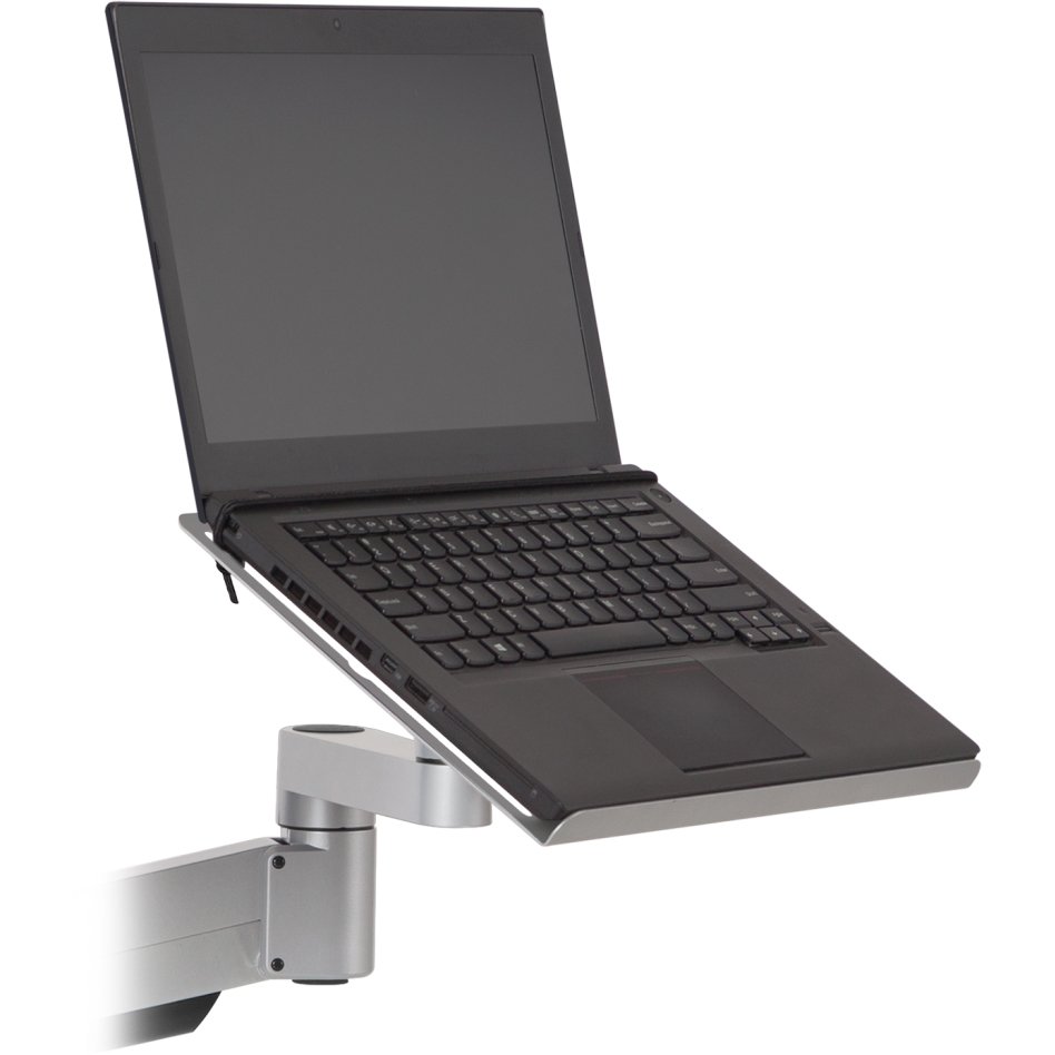 Front view of 8510 laptop tray with laptop