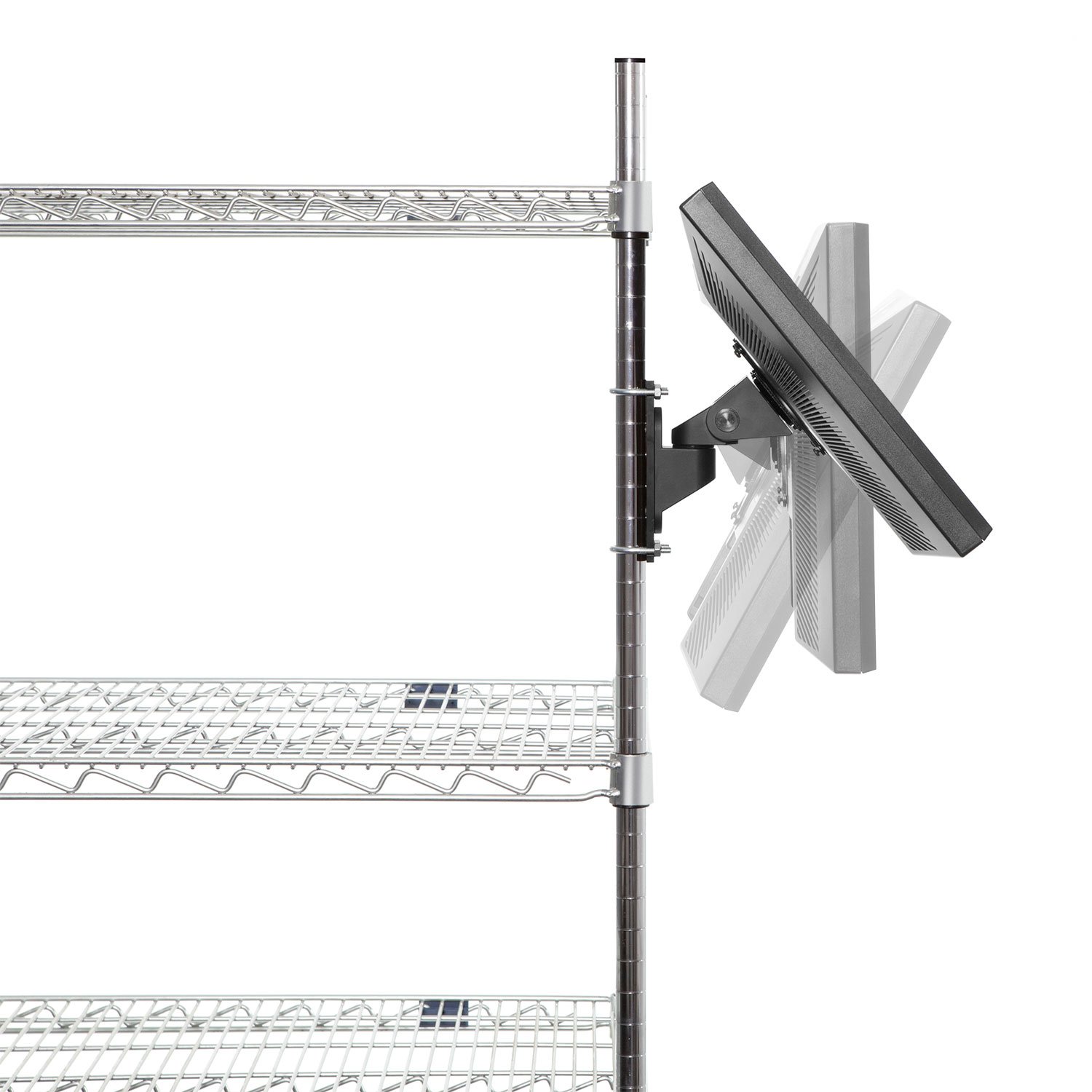 Innovative 9110-HD-8460 Heavy Duty Wire Shelving Monitor Mounting Bracket