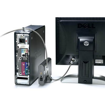 Back view of Kensington K64615US Desktop and Peripherals Locking Kit that is used in Desktop Computer for Security