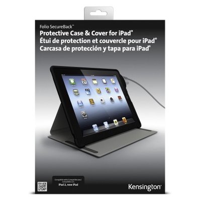 Kensington K67753AM Folio SecureBack Case and Lock for iPad 4th, 3rd and iPad 2