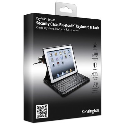 Kensington K67746US KeyFolio Secure Keyboard Security Case and Lock for iPad 2