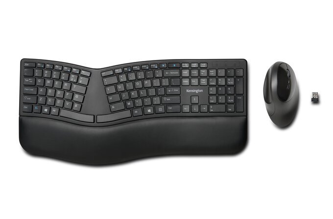 Kensington K75406US Pro Fit Ergo Wireless Keyboard and Mouse