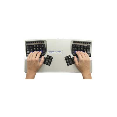 Kinesis KB510USB-met Advantage Pro Contoured USB Ergonomic Keyboard for Mac and PC Metallic
