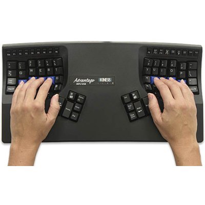 Kinesis KB500USBQD-blk Advantage Qwerty/Dvorak Contoured Keyboard