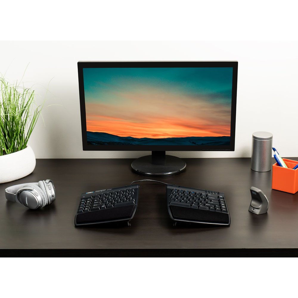 Kinesis KB800PB-BT Freestyle2 Blue Ergonomic Wireless Keyboard for PC