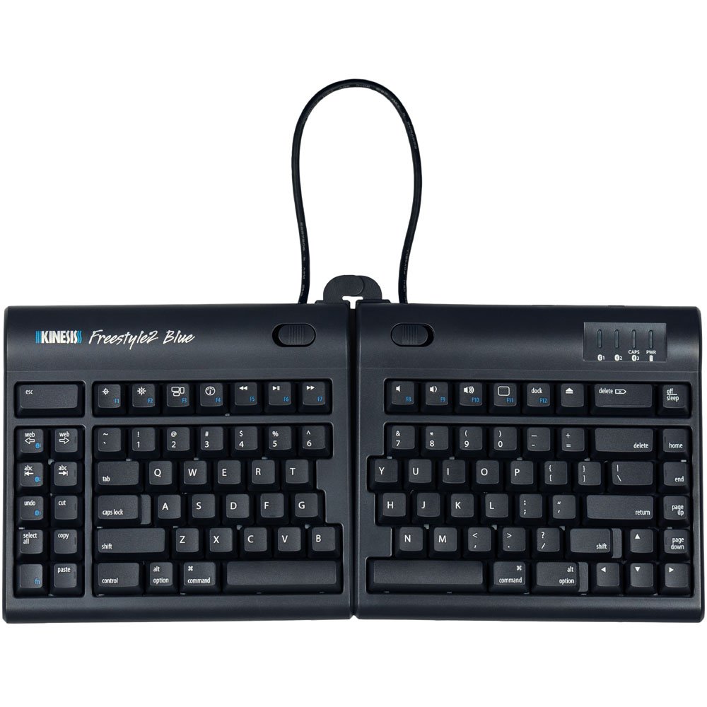 Kinesis KB800MB-BT Freestyle2 Blue Ergonomic Wireless Keyboard for Mac