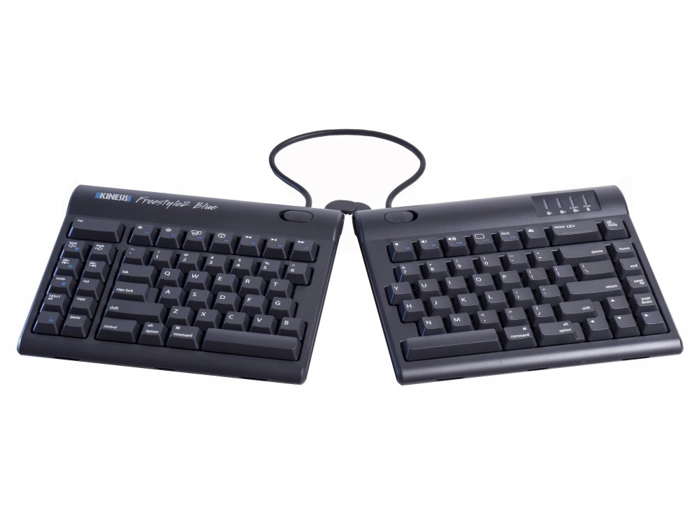 Kinesis KB800MB-BT Freestyle2 Blue Ergonomic Wireless Keyboard for Mac