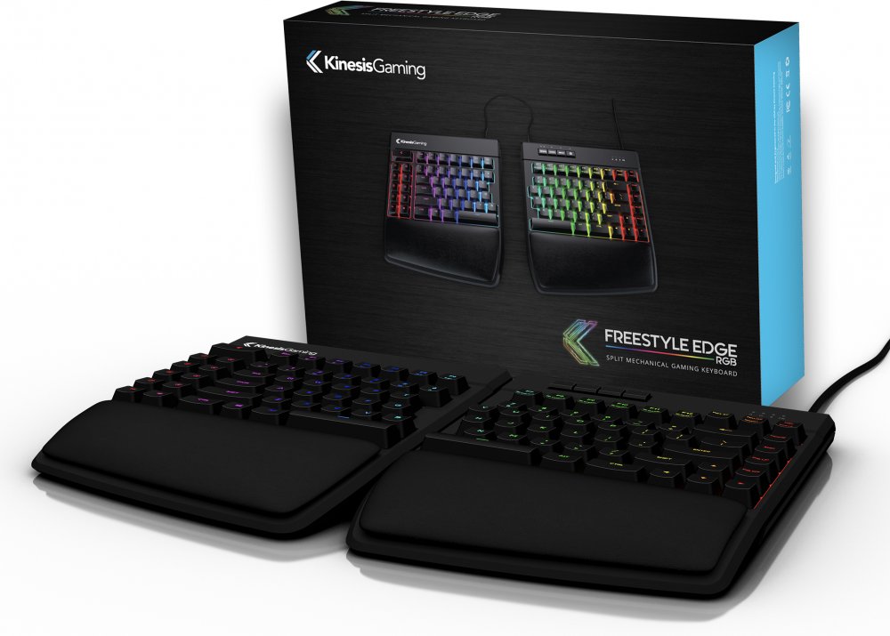Kinesis KB975 Freestyle Edge - RGB Keyboard Box Transparent