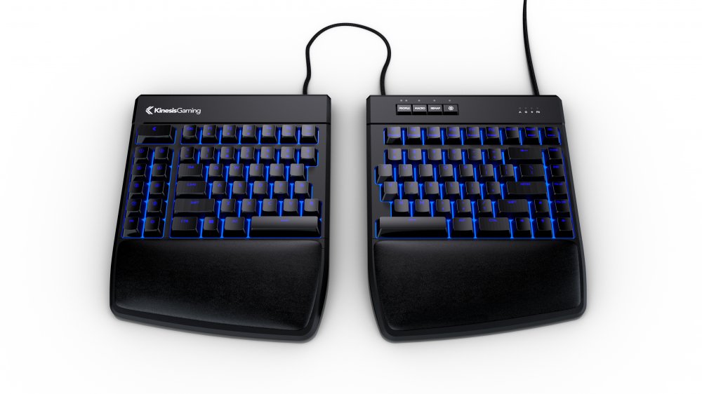 Kinesis KB975 Freestyle Edge RGB Split Gaming Keyboard in Blue