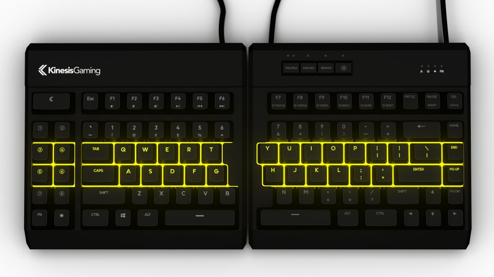 Kinesis KB975 Freestyle Edge RGB Split Mechanical Gaming Keyboard