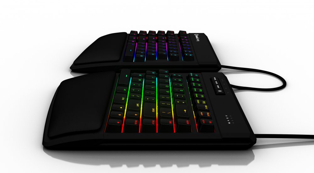Kinesis KB975 Freestyle Edge RGB Split Mechanical Gaming Keyboard