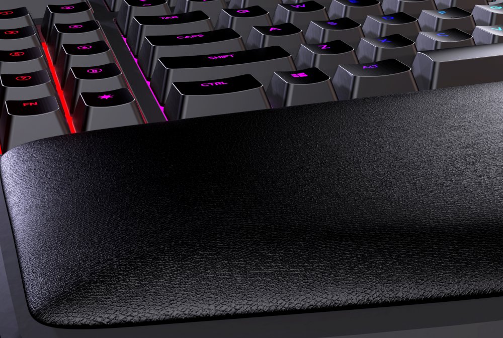 Kinesis KB975 Freestyle Edge RGB Split Gaming Keyboard with palm pad