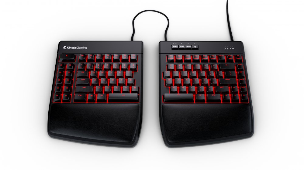 Kinesis KB975 Freestyle Edge RGB Split Gaming Keyboard in Red