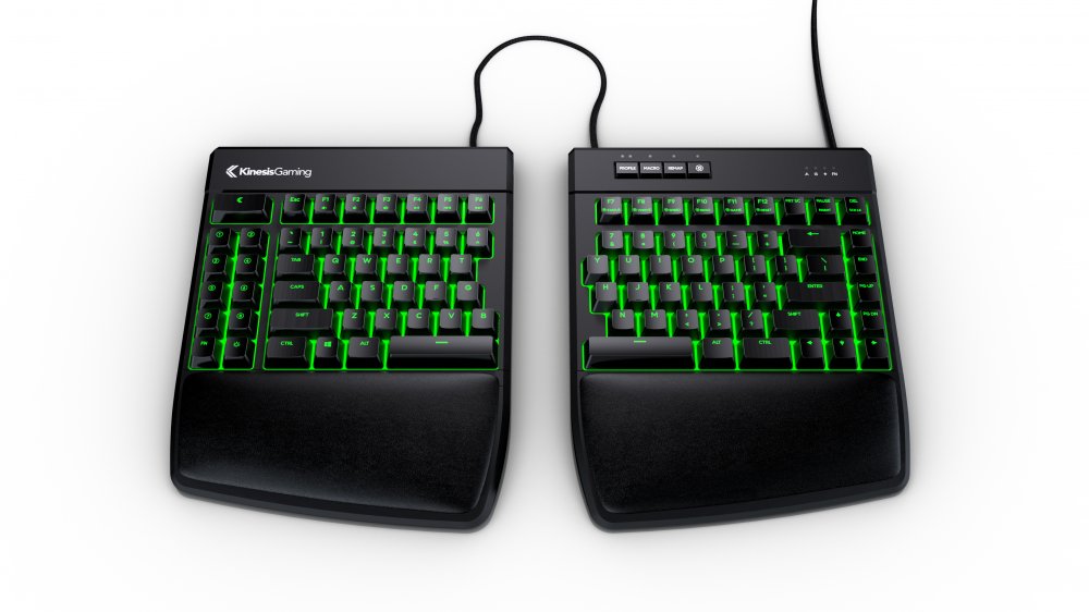 Kinesis KB975 Freestyle Edge RGB Split Gaming Keyboard in Green