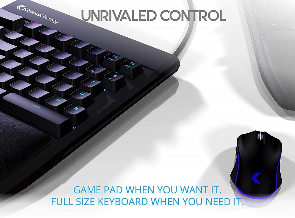 Freestyle Ergonomic RGB Split Mechanical Gaming Keyboard - EDK-RGBM